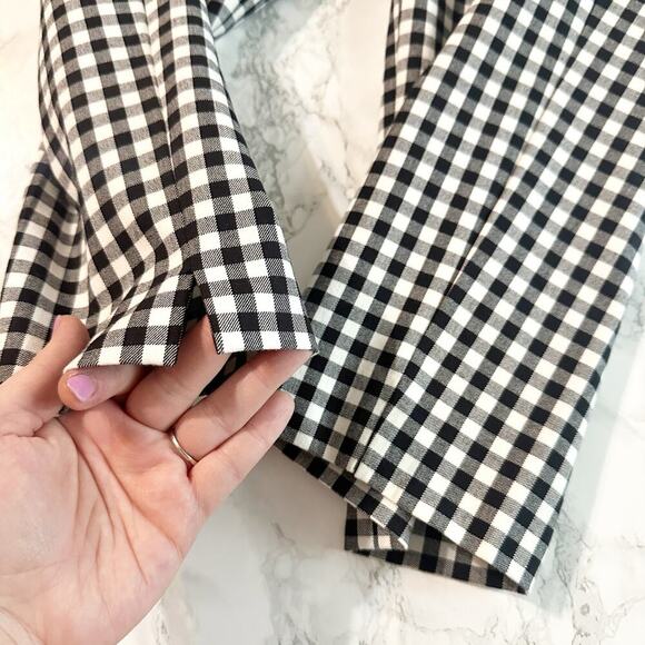 Talbots Hampshire Gingham Ankle Pant women's plus size 18W black/white - Picture 9 of 12